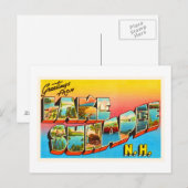 レイクスナピーニューハンプシャーNHオールドトラベル土産 ポストカード (正面/裏面)