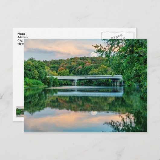 レイクスプリングフィールド夕べトランキリティポストカード ポストカード (正面/裏面)