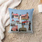 レイクスーペリアライトハウス枕 クッション (ブランケット)