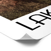 レイクスーペリアヴィンテージトラベルスタイル ポスター (角)