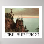 レイクスーペリアヴィンテージトラベルスタイル ポスター (正面)