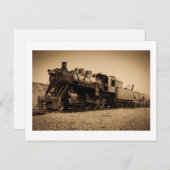 レイクスーペリア&イシュピン鉄道#20セピア ポストカード (正面/裏面)