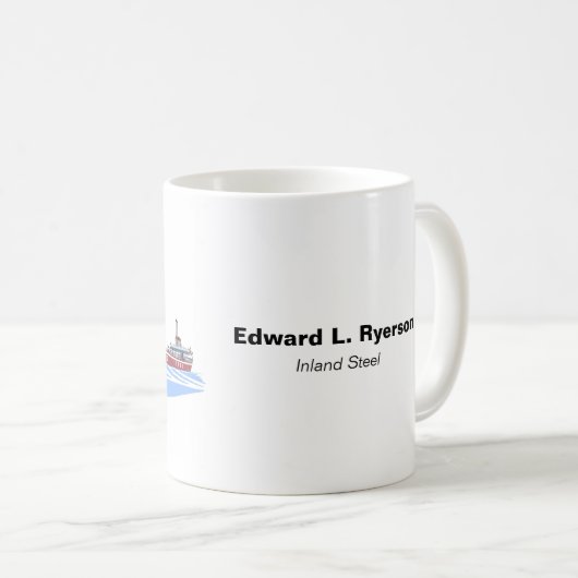 レイクス素晴らしフレーターEdward L. Ryersonビルボード コーヒーマグカップ (正面右)