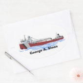 レイクス素晴らしフレーターGeorge A.スローン鍵GLF 楕円形シール (封筒)