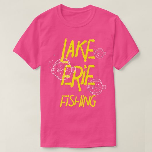 レイクス素晴らしレイクエリー魚釣りとボート愛好家3 Tシャツ (デザイン正面)