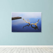 レイクズエッジの静けさ – ラップされたキャンバス キャンバスプリント (インサイチュ (ウッドフロア))