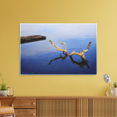 レイクズエッジの静けさ – ラップされたキャンバス キャンバスプリント (インサイチュ (リビング))