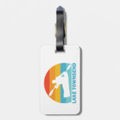 レイクタウンゼントノースカロライナ州カヤック ラゲッジタグ (裏面縦)
