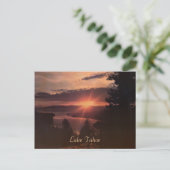 レイクタホの日の出 ヴィンテージ ポストカード (スタンド正面)