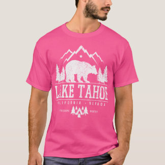 レイクタホカリフォルニアベアマウンテンズ自然キャンプ Tシャツ