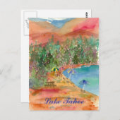 レイクタホサマービーチ傘山 ポストカード (正面/裏面)