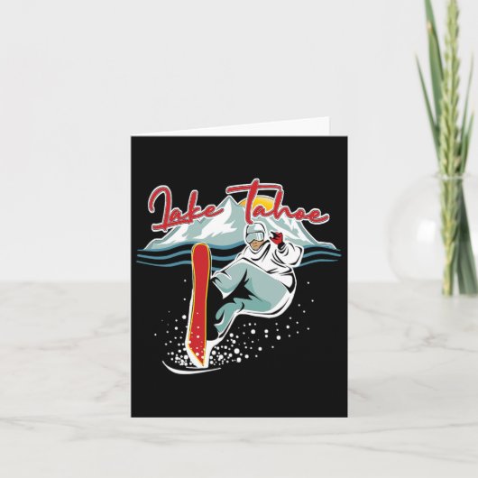 レイクタホシエラネバダカリフォルニアスノーボードS カード (正面)