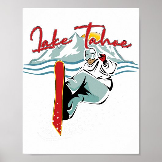 レイクタホシエラネバダカリフォルニアスノーボードS ポスター (正面)