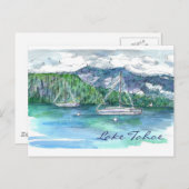 レイクタホセーリングマウンテンズクラウド ポストカード (正面/裏面)