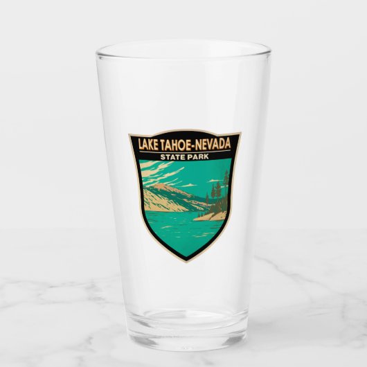 レイクタホネバダ州パークネバダヴィンテージ タンブラーグラス (正面)