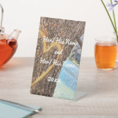 レイクタホブルーウォーターツリーハートラブ 台座サイン (インサイチュ)