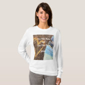 レイクタホブルーウォーターツリーハートラブ Tシャツ (正面フル)