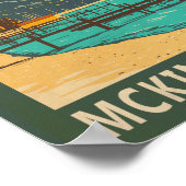 レイクタホマッキニーベイカリフォルニアヴィンテージ ポスター (角)