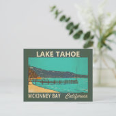 レイクタホマッキニーベイカリフォルニアヴィンテージ ポストカード (スタンド正面)