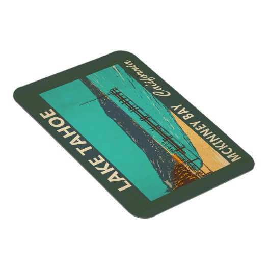 レイクタホマッキニーベイカリフォルニアヴィンテージ マグネット (右側)