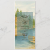 レイクタホ山ウェディング素朴レセプショングロー プログラム (裏面)