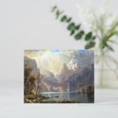 レイクタホ湖絵画のネバダアートバイアルバート・ビエルシュタット ポストカード (スタンド正面)