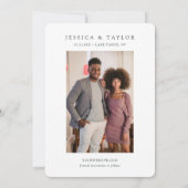 レイクタホ結婚のインクライン村ザデイト 招待状 (裏面)