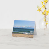 レイクタホ - 白紙のグリーティングカード カード (黄色い花)