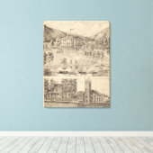 レイクダンモアハウスインサリスベリー キャンバスプリント (インサイチュ (ウッドフロア))