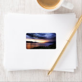 レイクダークブルークラウド住所 シール (インサイチュ)