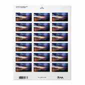 レイクダークブルークラウド住所 シール (フルシート)