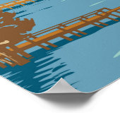 レイクチコット州パークアーカンソーヴィンテージ ポスター (角)