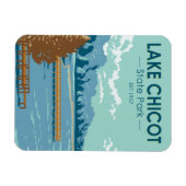 レイクチコット州パークアーカンソーヴィンテージ マグネット (横)