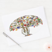 レイクチャールズプライドツリー 楕円形シール (封筒)