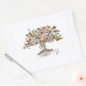 レイクチャールズプライドツリー 長方形シール (封筒)