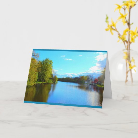 レイクチルトンアニー大事な行事グリーティングカード  カード (黄色い花)