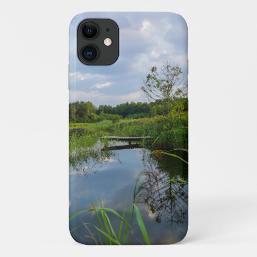 レイクツリーズスカイピアベラルーシ自然iPhone 11ケース Case-Mate iPhoneケース (裏面)