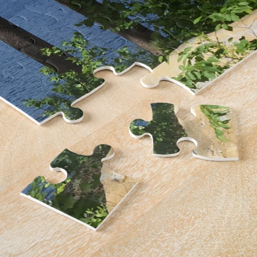 レイクツリーズスクアムニューハンプシャーフォト ジグソーパズル (側面)