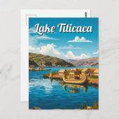 レイクティカフローティングアイランズヴィンテージ ポストカード (正面/裏面)