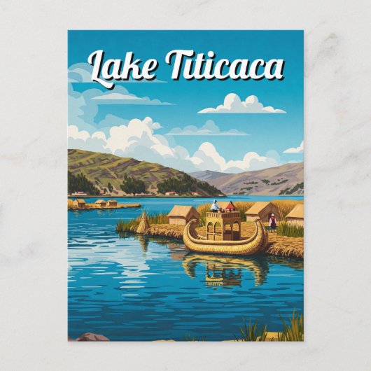 レイクティカフローティングアイランズヴィンテージ ポストカード (正面)