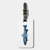 レイクティリリーノースカロライナの魚 ラゲッジタグ (正面縦)