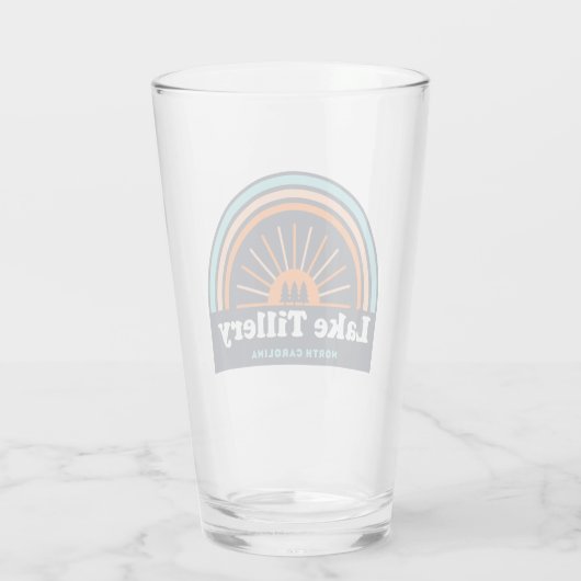 レイクティリーノースカロライナ虹 タンブラーグラス (裏面)