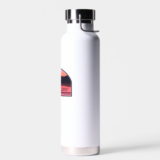 レイクティリーノースカロライナ赤い日の出 ウォーターボトル (左面)