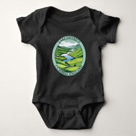 レイクディストリクトクンブリアイングランド ベビーボディスーツ