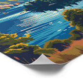 レイクディストリクトナショナルパークイングランドトラベルアート ポスター (角)