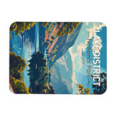 レイクディストリクトナショナルパークイングランドトラベルアート マグネット (横)