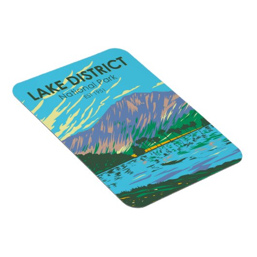 レイクディストリクトナショナルパークレイクバターミア マグネット (右側)