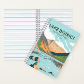 レイクディストリクトナショナルパークワスデールヘッドイングランド ノートブック (内側)