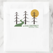 レイクディストリクト国立公園トレイル 長方形シール (バッグ)
