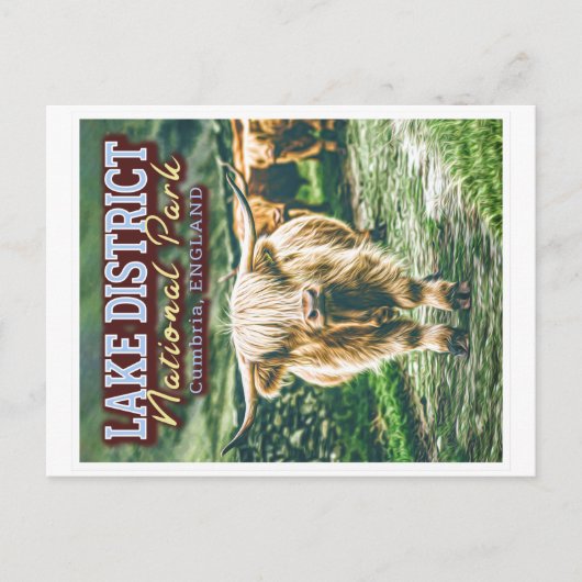 レイクディストリクト国立公園 – CUMBRIA ENGLAND ポストカード (正面)